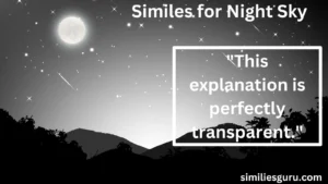 Read more about the article 20+ Similes for Night Sky: A Comprehensive Guide to Expressive Language